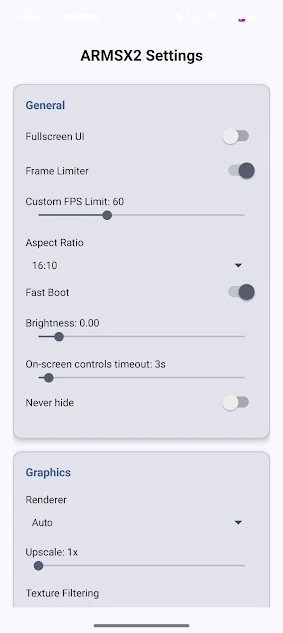 Screenshot of ARMSX2 Download